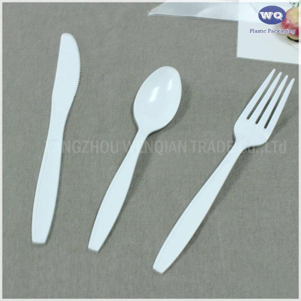 6inch Medium Weight White Disposable Plastic Cutlery Kits-Heavyweight Disposable Plastic Utensils Plastic Silverware