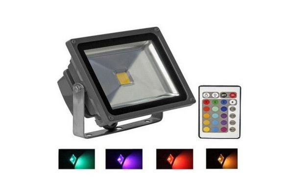 Full Color Outdoor LED Flood Light IP65 , 10W Rgb Led Floodlight