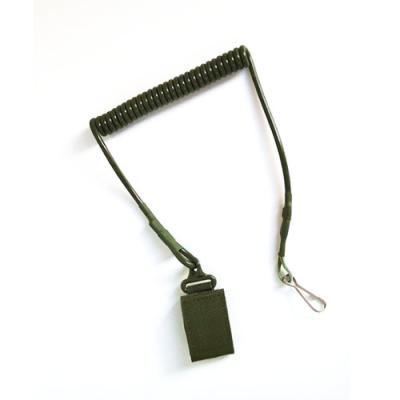 TPU Military Tactical Pistol Lanyard With Nylon Web Snap Closure
