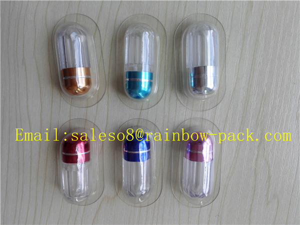 Empty Hard Gelatin Capsule Bottle Sex Pill Container With Aluminum Foil Cap