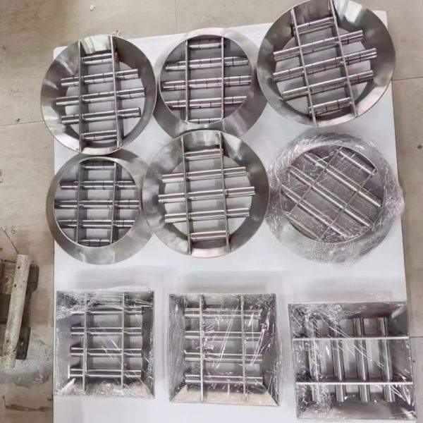 Custom Permanent Strong Magnet Grid 12000 Gauss Neodymium Bar Rod Separator Stainless Filter High Magnetic Hopper Grate Magnet for lithium battery manufacturers, factories, and manufacturing industrie