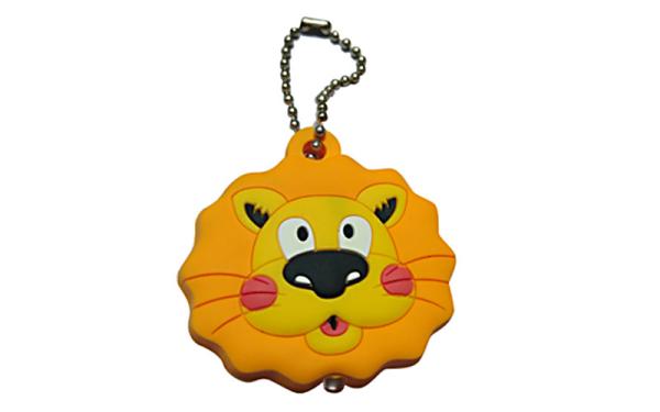 3D Effect Soft Rubber Key Tags Silk Screen Logos Outstanding Durability