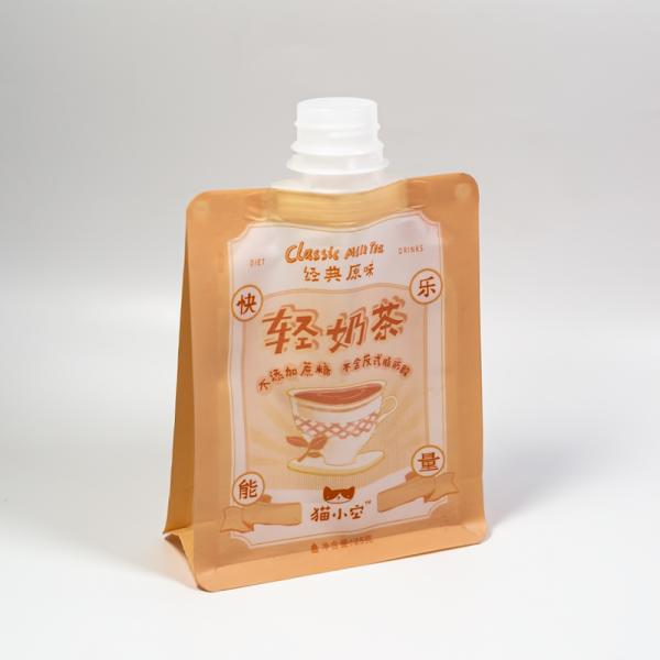 食品グレードのドリンクスパウトポーチ、液体包装用スパウトキャップ付き、カスタム印刷、大量注文割引。