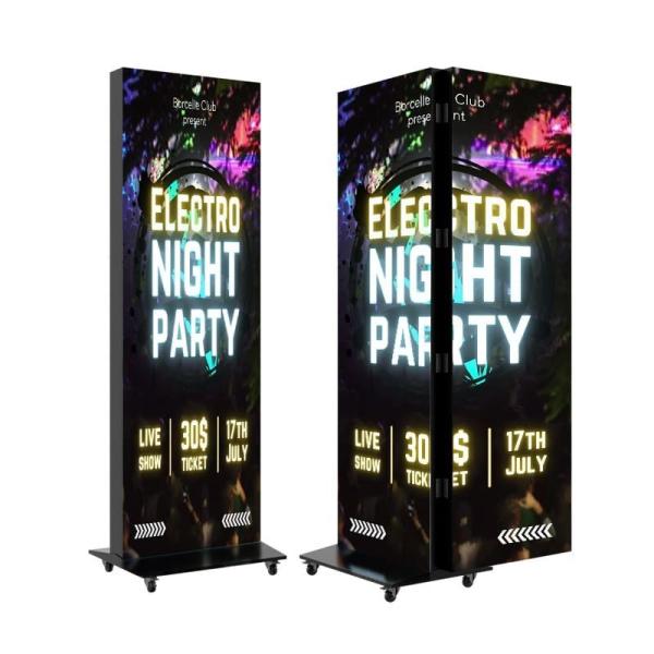 HD ,Custom Sizes LED Poster Screen P2.5 Foldable Double-sided Show Shopping Mall Video Wall