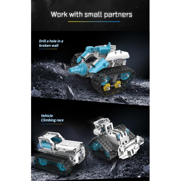 Induction Remote Control Robot Toy Building Kit for Boys 8-14 Years Old DIY Engineering