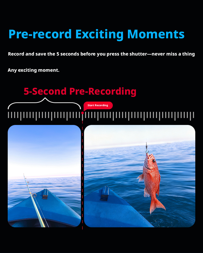 5K Dual Screen Action Camera 30M Waterproof EIS Stabilization Sports Camera for Outdoor