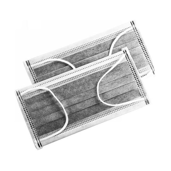 Hubei Haixin Manufacturer Active Carbon Face Mask PPE 4Ply Disposable Medical Facemask BFE 99% with Earloop