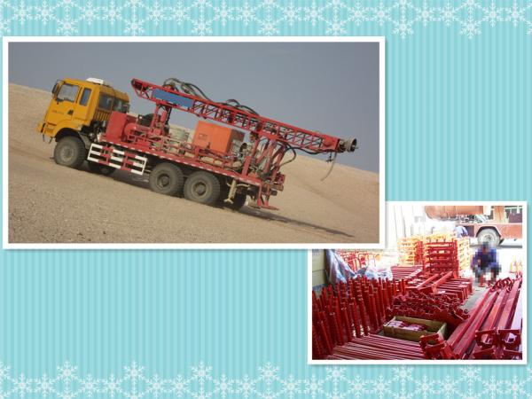 Truck mounted drilling rig testing in desert TST-150