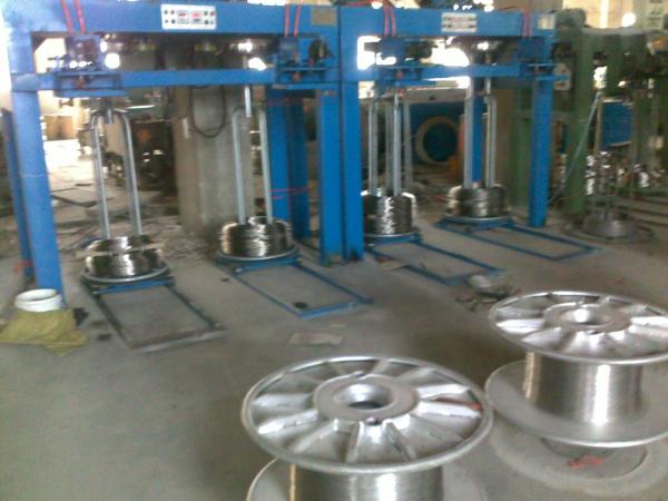 15KW Welding Wire Production Equipment , 1.5t - 40t Inverted Wire Drawing Machine