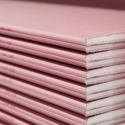 Placa de gesso à prova de fogo cor-de-rosa personalizada, placas decorativas do teto de 12mm