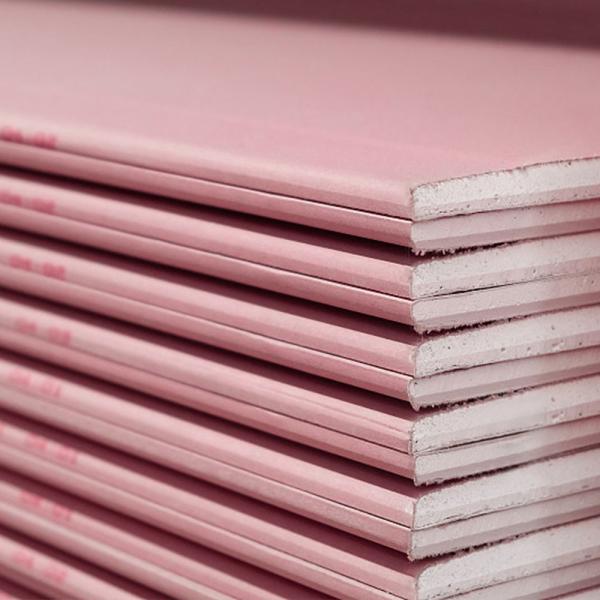 Red Color Fire Resistant Plasterboard 4x8 12mm For Drywall Ceiling