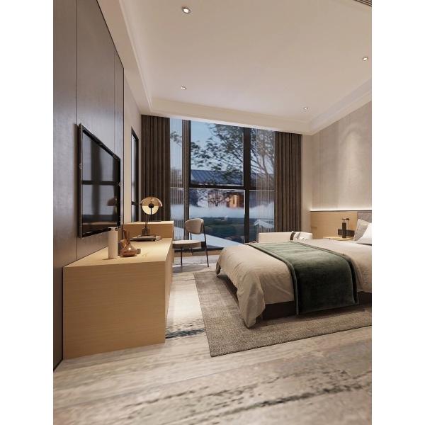 Customised Modern 5 Star Bedroom Furniture Standard Comfortable Wooden Beds