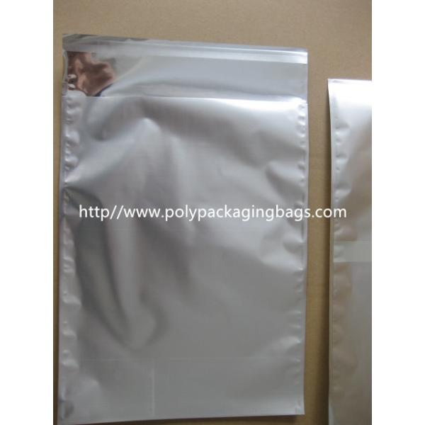 Silver Aluminium Foil Bag Self Adhesive Plastic Bag With Adhesive Seal