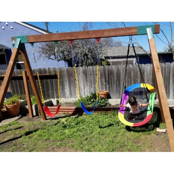 Треугольный скоб Heavy Duty Green Powder Carbon Steel Patio Swing для внутреннего наружного использования