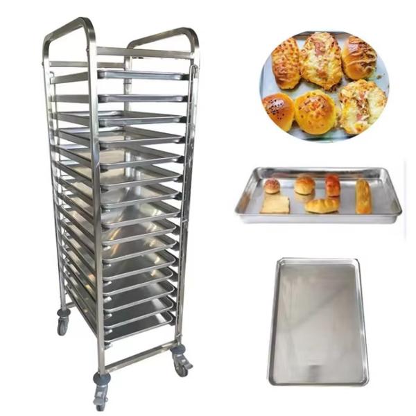 Hotel Restaurant Stainless Steel Tray Rack Trolley Pan 400*600mm Bakery Oven Tray Rack