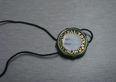 Etiquetas plásticas verdes baratas feitas sob encomenda do selo do nome para a roupa com etiqueta impressa da etiqueta
