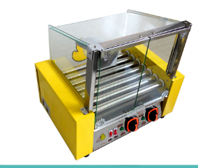 7 Rolls Hot Dog Roller Machine , 1.69kw Electric Sausage Grill