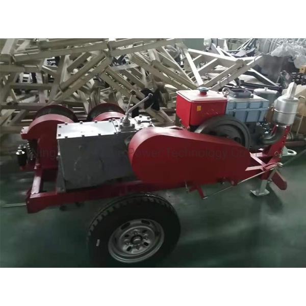 5 Ton Dual Bull Wheel Diesel Winch for Line Pulling and Tension