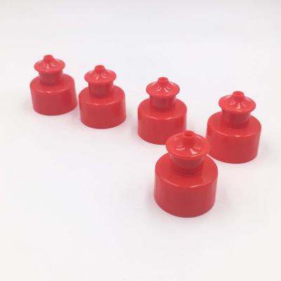 Round Push Pull Cap for Yuyao Dish Washing Liquid Hand Sanitizer Bottle Non Spill