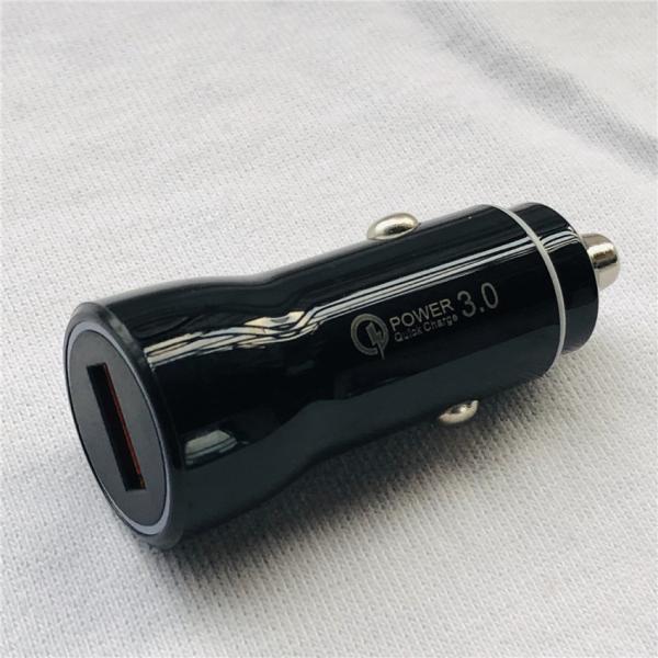 ABS mais claro 12V do carregador Qc3.0 do único cigarro do carro de USB - 24V