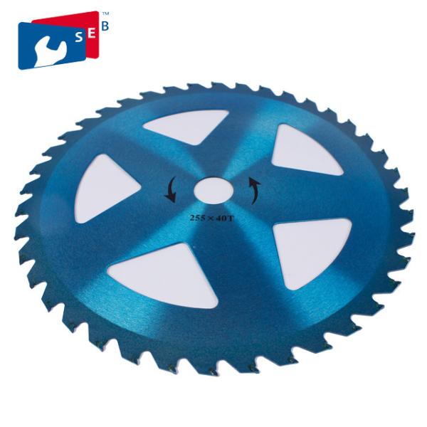 40T TCT Circular Grass Cutter Blade with 255mm Diameter for Cutting Bush
