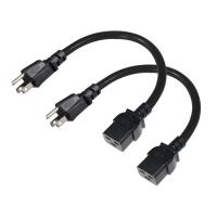 NEMA 5-15P から C19 電源コード 6 フィート 125V PVC ジャケット