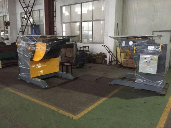 3000Kg Tube Welding Ppositioner Schneider VFD Change Revovling Speed With Hand Control Box
