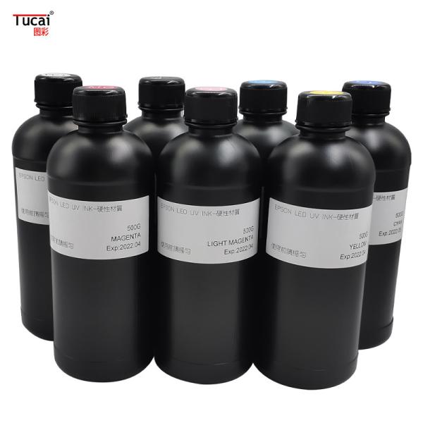 Wholesale UV flatbed printer ink for epson xp600/tx800 DX5/DX7 for phone case glass tile metal acrylic