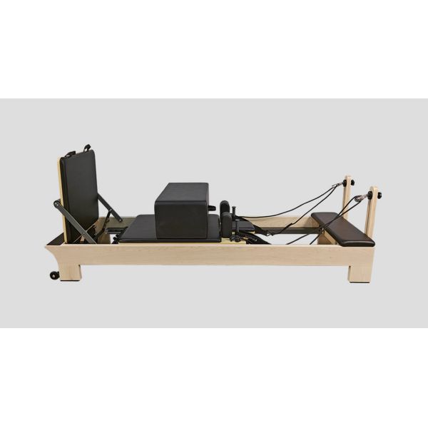 Ergonomic Maple Wood Pilates Reformer U+PL001H with Inside Handle Design