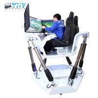 2 pose 6 DOF VR conduisant des jeux de simulateur avec l'écran 3
