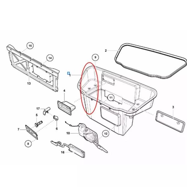 Pour la Lamborghini Huracan, les bagages à l'intérieur OEM 4T0863405E