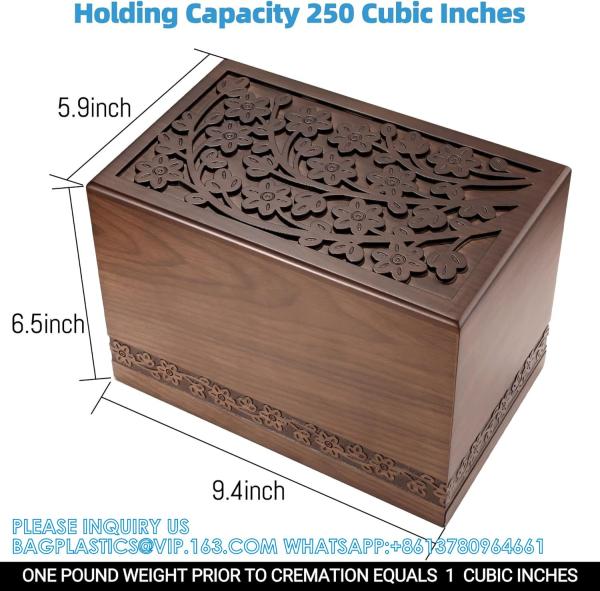 Cremation Urns For Human Ashes Adult Male Or Female, Funeral Memorial Urns For Ashes, Wooden Tree Of Life Decorative