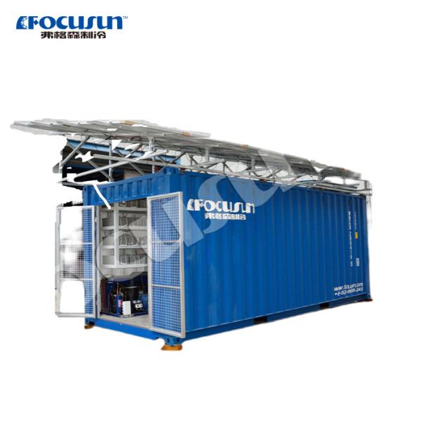 20ft Solar Container for Meat Vegetable Fish and Fruit Storage Building Material Shops