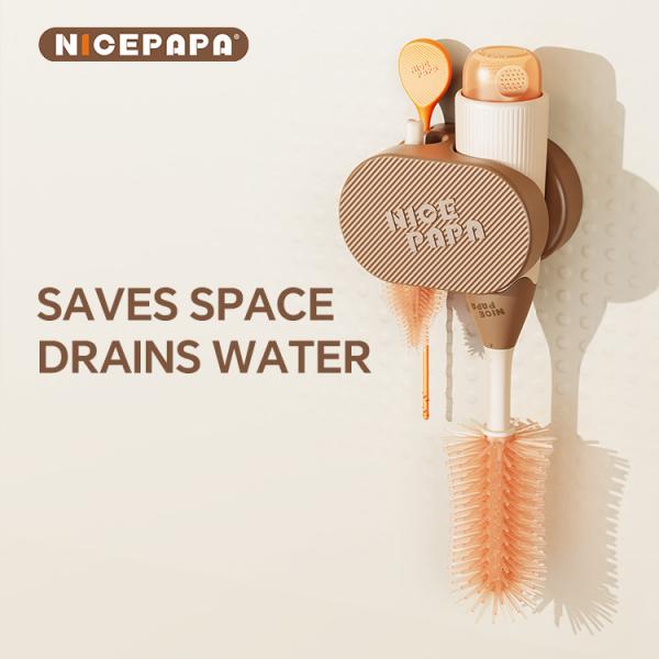 Easy Operation Liquid Storage Foam Patent Food Grade Silicone nipple Brush Bottle or Baby Products Special