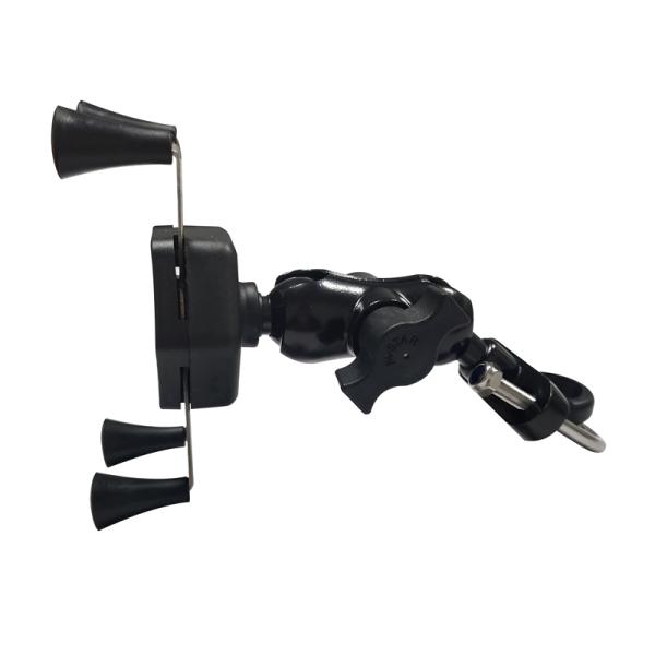 CE Waterproof X Claw Motorcycle Phone Mount 360d Rotable 0.45KG