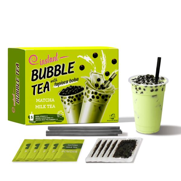 Introducing the Finest Wholesale Bubble Tea Kit - Experience Authentic Matcha-Flavored Brown Sugar Boba Tea Delight