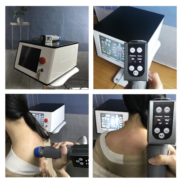 Черное белое Emshock 2 в 1 настольной версии машины терапией ударной волны для клиники