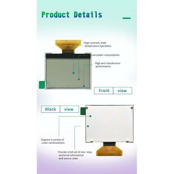 Подгоняйте модуль дисплея LCD COG Pin панели STN HTN FSTN 34 LCD