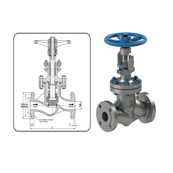 DN100~DN3400 Stainless 304 316 Steel API 600 Flange Ends Globe Valve HS 8481804090