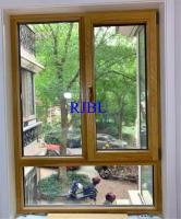 Elegante vista de madera de aluminio ventanas 2.0mm C muesca térmica a prueba de calor para el mercado de Brasil