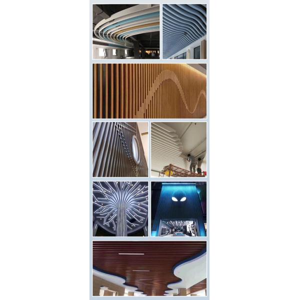 Decorative Extrusion Profile Moist Proof Aluminium Wall Panel For TV Background