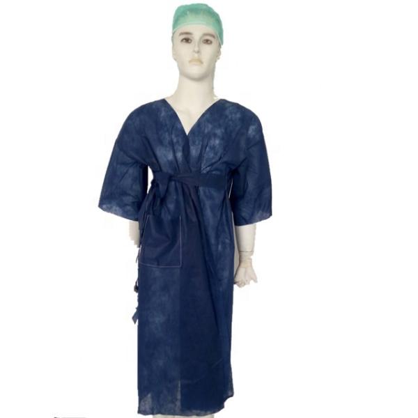 78g PP non-woven 130cm Length Disposable Kimono Robes  For Beauty Salon