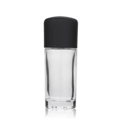 Garrafa líquida da fundação da garrafa clara da fundação 30ml do selo com os recipientes de borracha de Skincare do vidro do tampão