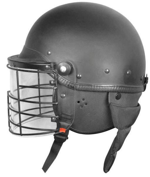 US Style full face compact resistant police anti riot helmet with metal visor