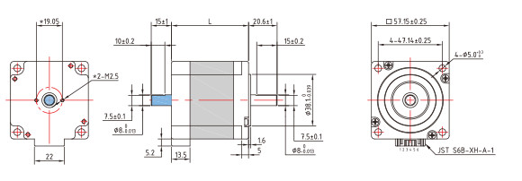 5A мотор высокого вращающего момента Nema 23 ISO 57mm Stepper