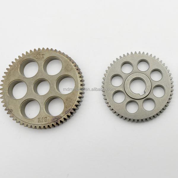 Small Sintered Metal Bearings Spur Gear Sprockets Cnc Lathe Parts