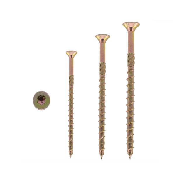 Цинко-алюминиевые покрытые Торкс нитки формирующие винты для пластмассовых плоских решеток Pan головы деревянной палубы самонакопной винт