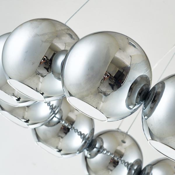 Round sphere led chandelier for living room bedroom table dining room hanging lamp(WH-MI-319)