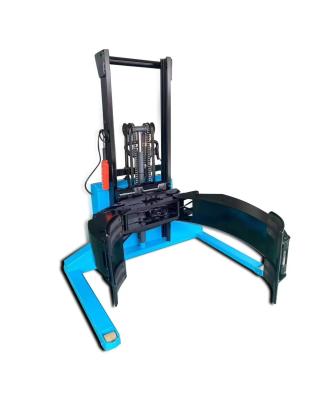 2000kg 2ton Loading Capacity Electric Powered Pallet Lifter Stacker With Roll Paper Clamp