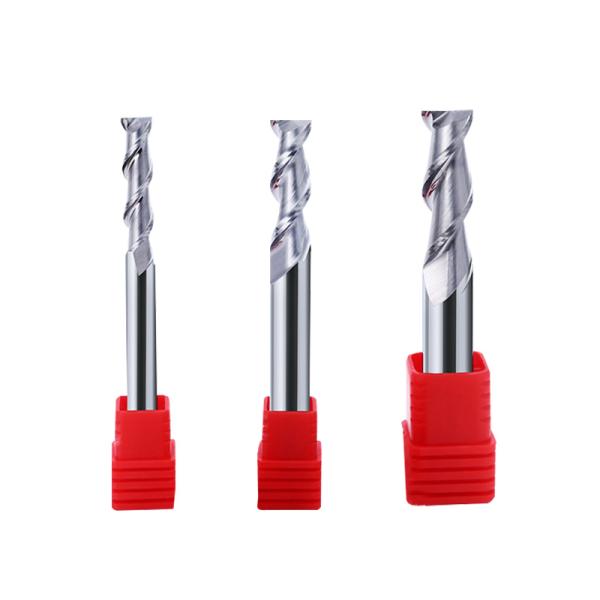 2F Aluminum Milling Cutter 65 Degrees Oem 2 Flute End Mill For Aluminum